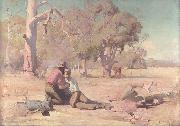 David Davies Under the Burden and Heat of the Day, oil painting reproduction